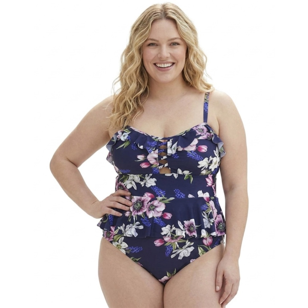 NWT Cupshe Floral One Piece Swimsuit